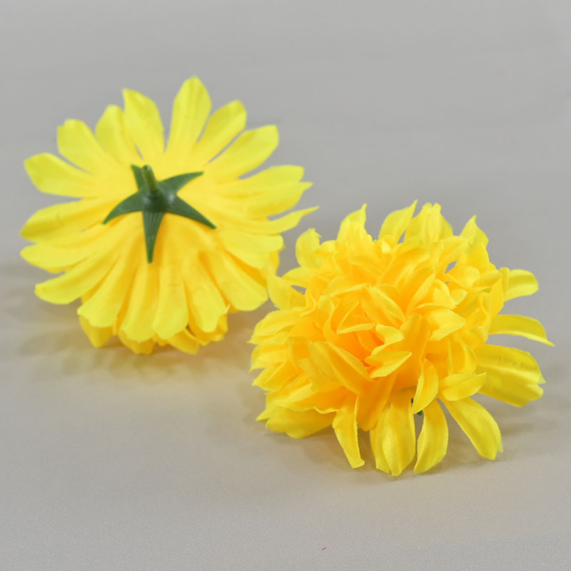 Simulación de crisantemo de 4 capas flores artificiales flores de seda disparo props artísticos colocación de flores crisantemo cabeza de flores