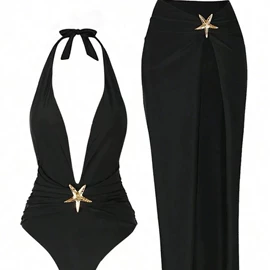 比基尼;三件套泳装;连体泳衣