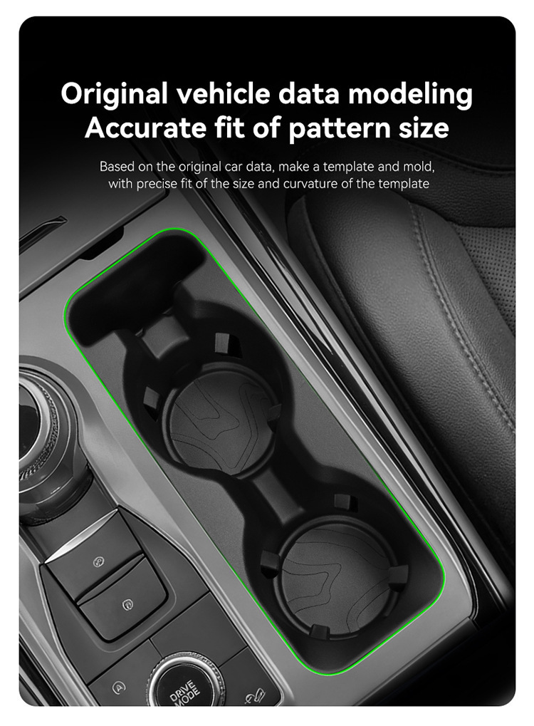 Suitable for 20-26 Explorer Models, the Central Control Water Cup Cover Protection Anti-Slip Mat Is a Special Car Accessory for Modification