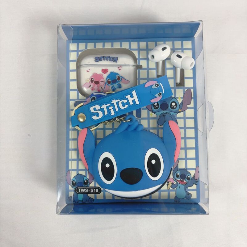 外贸TWS史迪仔Stitch蓝牙耳机无线入耳式运动降噪耳机挂件组合批|undefined