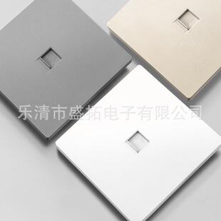 Customized 86X86Mm Dual-Port Empty Panel Category 6E Network Socket Rj45 Gigabit Network Cable Cat6 Computer Module
