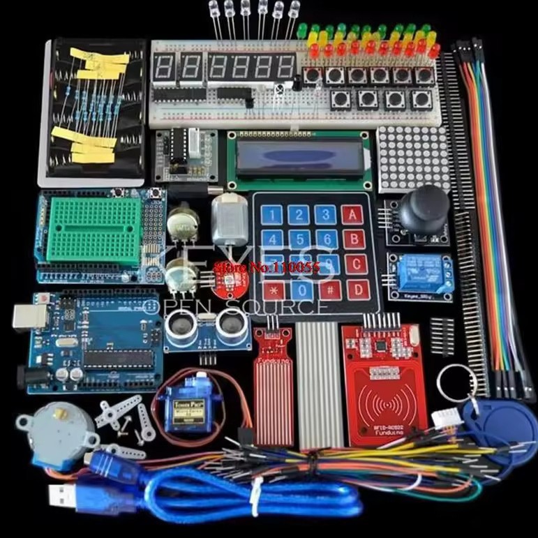 Rfid Upgraded Version Kit 4X4 Suit Development Board Contains Membrane Key Kit for Uno R3 Kit