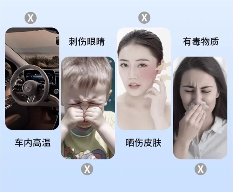 New Magnetic Car Sunshade Curtain for Babies and Children, Non-Transparent, Sun Protection, Privacy Protection