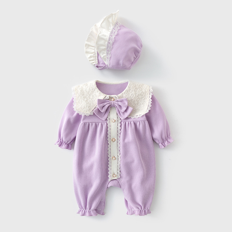Ropa de bebé para primavera y otoño, ropa para niña de un año, ropa infantil estilo otoño, ropa de bebé de manga larga clase A para gatear