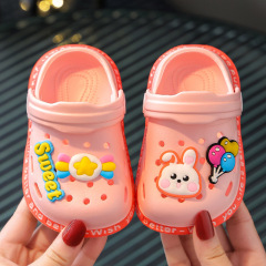 子供用スリッパ夏男の子滑り止めベビーシャワー2-7歳赤ちゃんヘッドかわいい女の子穴2サンダル