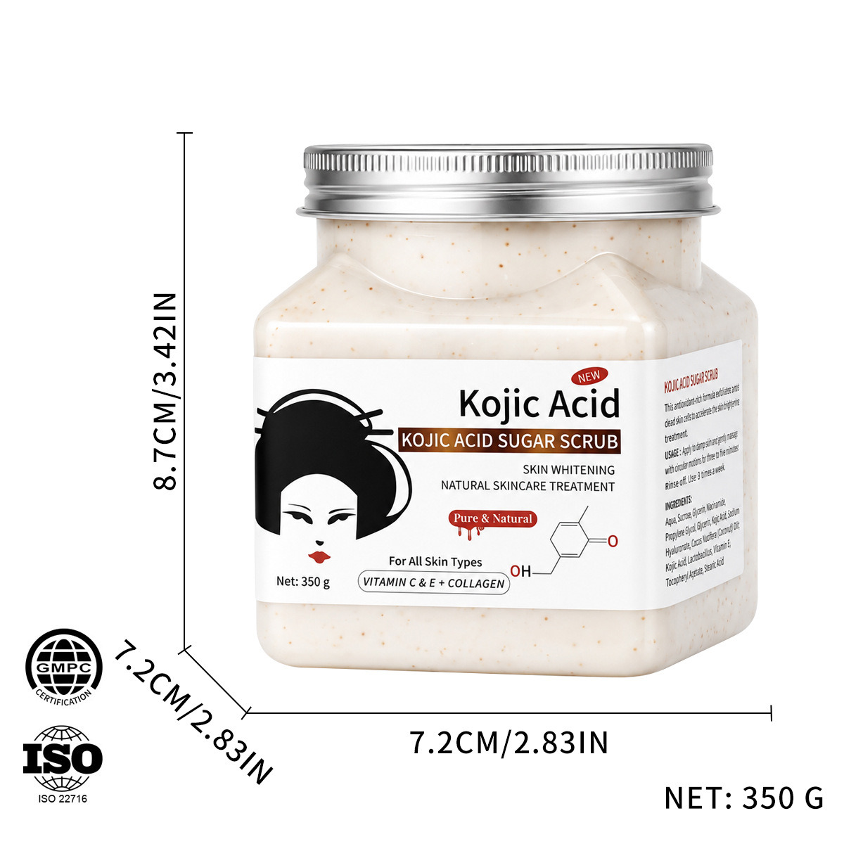 Scrub, 350g, custom-made, with your logo imprint