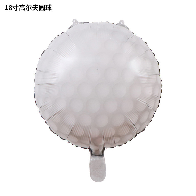 Globos de fútbol americano de 18 pulgadas, rugby, baloncesto, guantes de béisbol, decoraciones de globos de aluminio con temática deportiva de golf. image 8