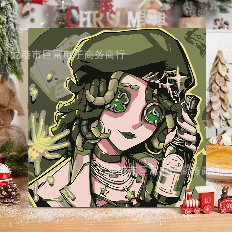 DIY цифровая oil живопись пара луша красоты тема для создания искусства украшение запись время новый китайский стиль