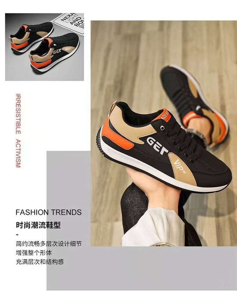 Giày thể thao nam đế mềm chống trượt, giày chạy bộ ngoài trời kiểu mới — Da M88 [đóng hộp] màu trắng, Da M88 [đóng hộp] màu xám, Da M88 [đóng hộp] màu đen chi tiết 9