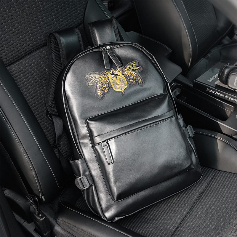 Men's Embroidered Laptop Backpack For College And University_voghion.com