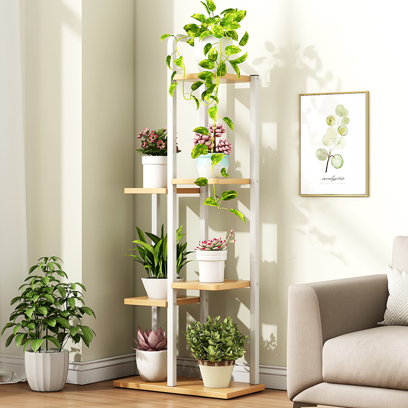 Iron art rack placed on the living room of the household multi…