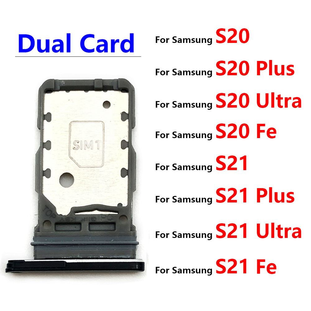For Samsung S21 S20Ultra FE dual SIM card slot SD card tray bracket adapter to send card pin