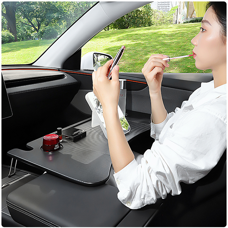 Suitable for the New Version of Tesla Car Small Table Folding Computer Camping Accessories