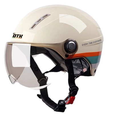 Motosiklet kaskı (dəbilqə): Summer Half Helmet for Electric Motorcycles