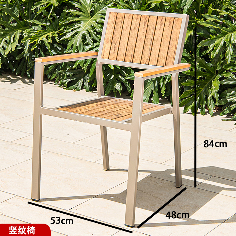 silla de caña de aluminio jardín terraza al aire libre silla de caña mesa al aire libre combinación de muebles al aire libre al por mayor interior