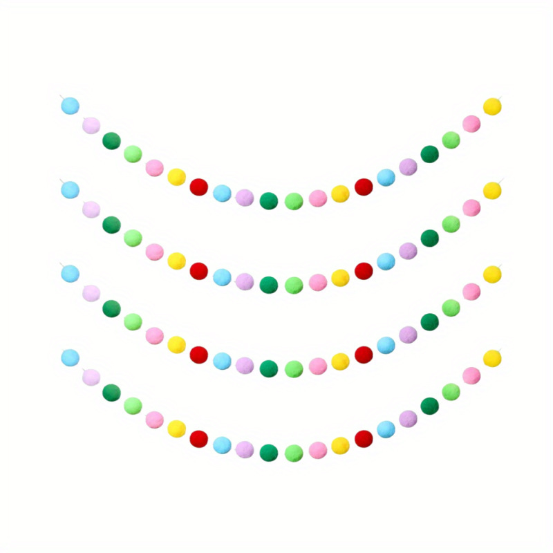 Fieltro de Navidad Bolas de fieltro 20 bolas de color Bolas de pelo Colgante Fiestas de Fiestas de Fiestas