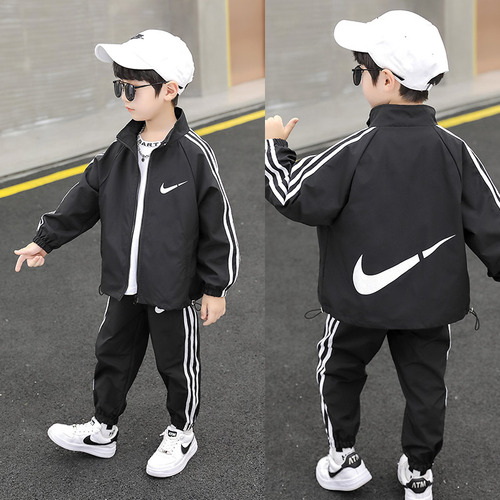 Children's clothing boys spring and autumn suits  new children's autumn clothing children's clothes baby sports handsome two-piece set trendy