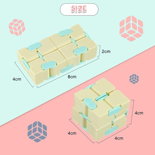 Cross-border infinite magic cube children's creative macaron infinite magic cube flip stress relief block intelligence development small toy