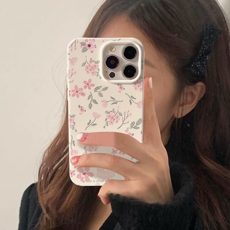 Ins Small Floral Suitable for iphone15promax Phone Case 12 Apple 16 Jelly Shell 11 Drop-proof 13 Soft 14