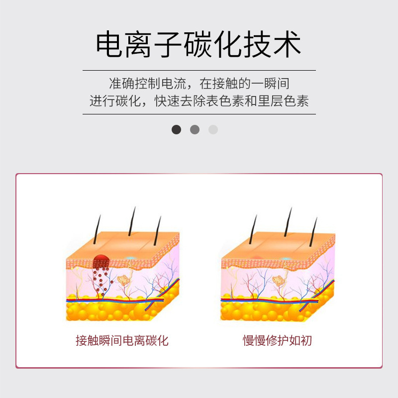 秋の対外貿易の越境点のあざのペンの顔の小さい白い点のぶちのペンのレーザーのぶちを取り除く器の色素のそばかすの抽出の器具を探します。|undefined