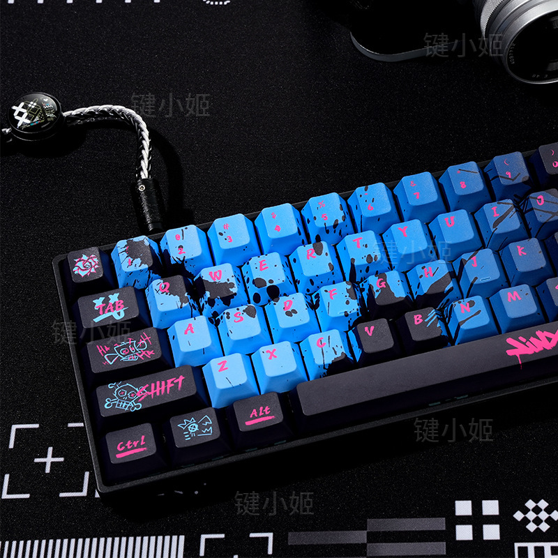 Jinx Keycap Jinx Pbt Material Fog Transparent Supports Wooting Ez63Made68 Hero68Nd63