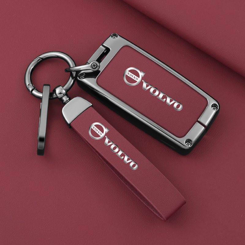 Suitable for Volvo XC60 smart key cover S80LV40V60XC60XC7 high-end car pendant shell buckle
