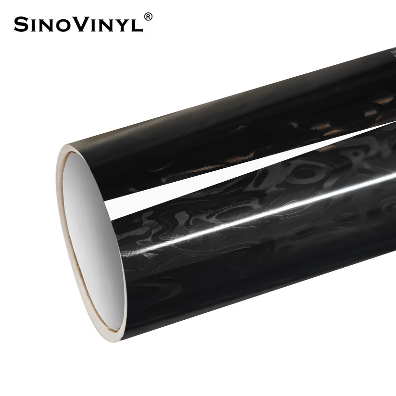 PET de alta definición galvanizado cosmic estriado de fibra de carbono espejo retrovisor decoración pegatinas de película de cambio de color de automóvil pegatinas de película de cuerpo