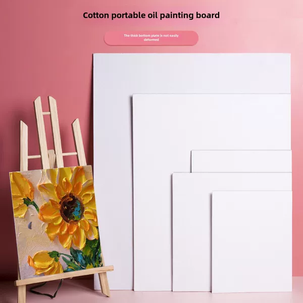 Manufacturer Wholesale Paper Surface Oil Painting Board Children's Acrylic Painting Board Small Canvas Board Pigment Cloth Board Without Frame Oil Painting