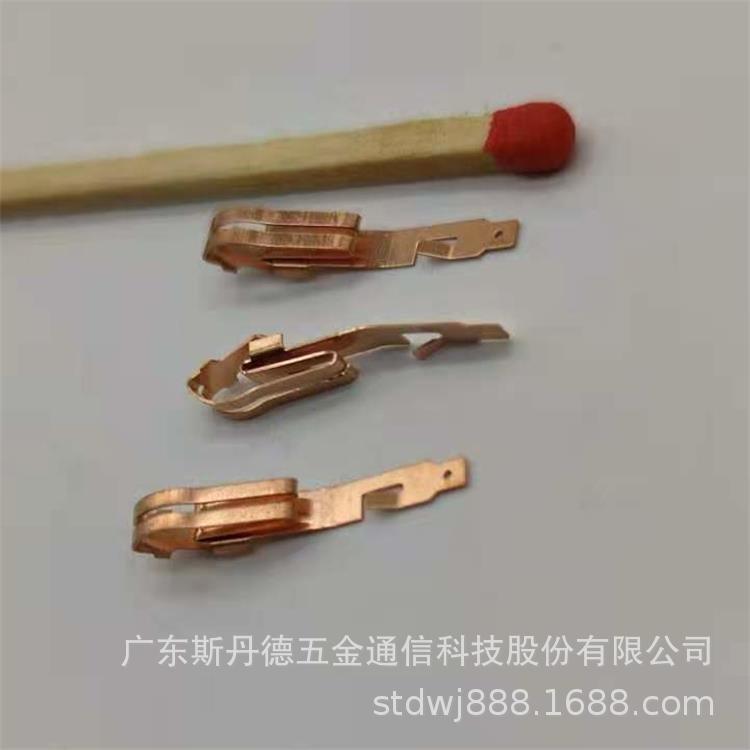 东莞铍铜弹片 铍铜冲压热处理镀金镀银加工 镀金铍铜弹片
