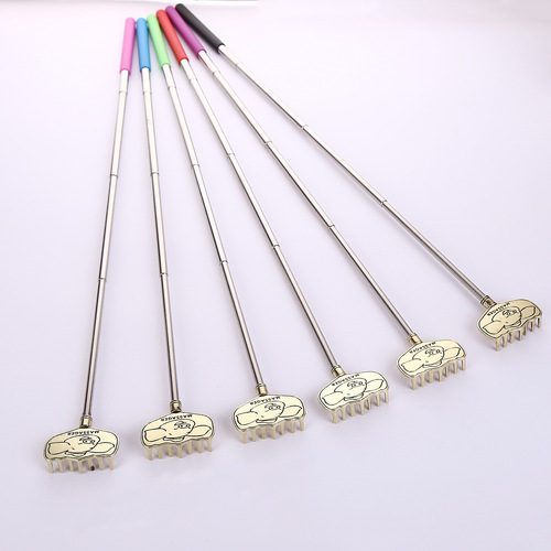 Bajie Nail Rake Stainless Steel Telescopic Itch Scratching Without Asking Laotoule Stainless Steel Itch Scratching Press