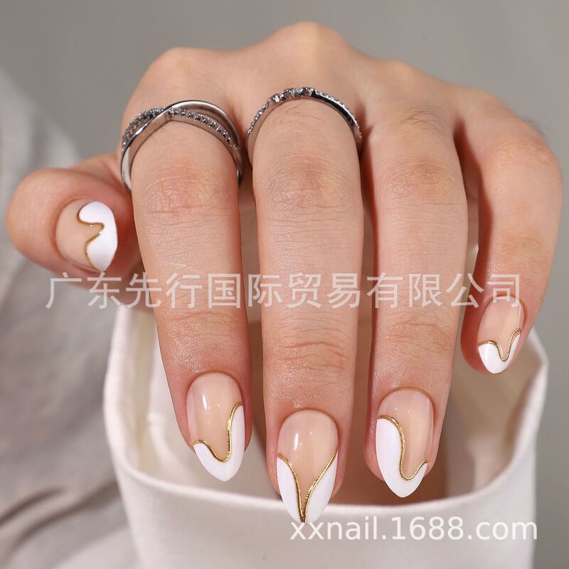 32PcsNails16Size3D Gold Gel Soft Nail Finished Finished Fake Nail Nail Patch Wear Nail Cross Border 32PcsNails16Size3D Gold Gel Soft Nail Finished Finished Fake Nail Nail Patch Wear Nail Cross Border