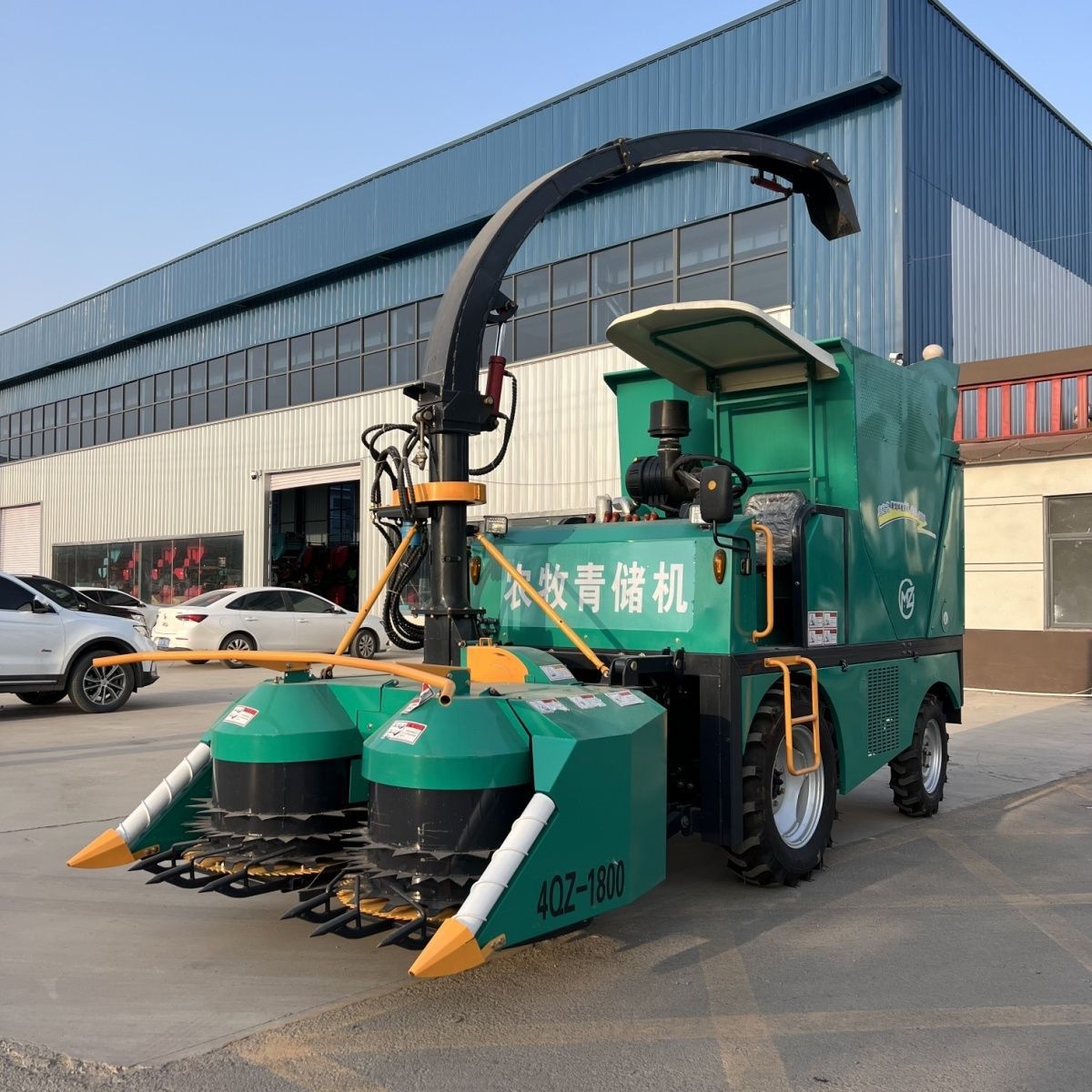 Nuevo disco de suspensión pequeño almacén verde cosechador de paja de maíz cosechador de paja verde cosechador multifuncional