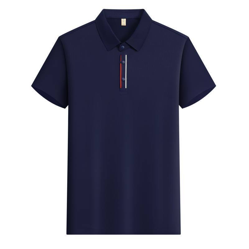 夏季高端商务无痕polo衫冰丝氨纶短袖文化衫翻领工作服装logo