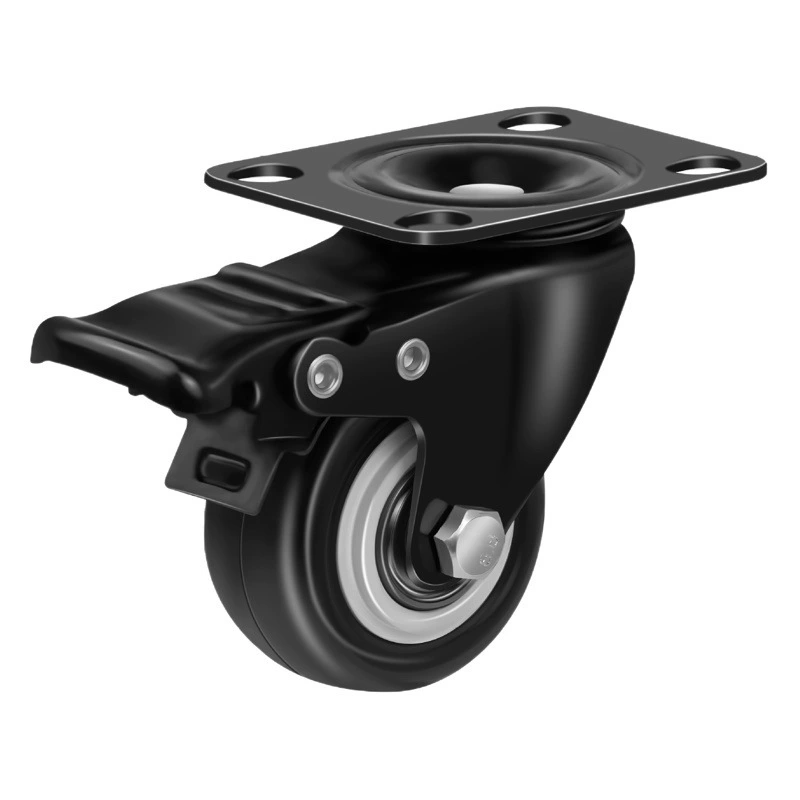 Рицинус 1,5 дюйма 2 дюйма 2,5 дюйма 3 дюйма универсальное колесо бесшумный Рицинус тормозное колесо направленное колесо Золотое сверло мебельное колесо