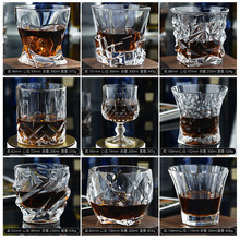 跨境创意水晶玻璃威士忌杯洋酒杯四方杯白兰地杯水杯酒吧啤酒杯
