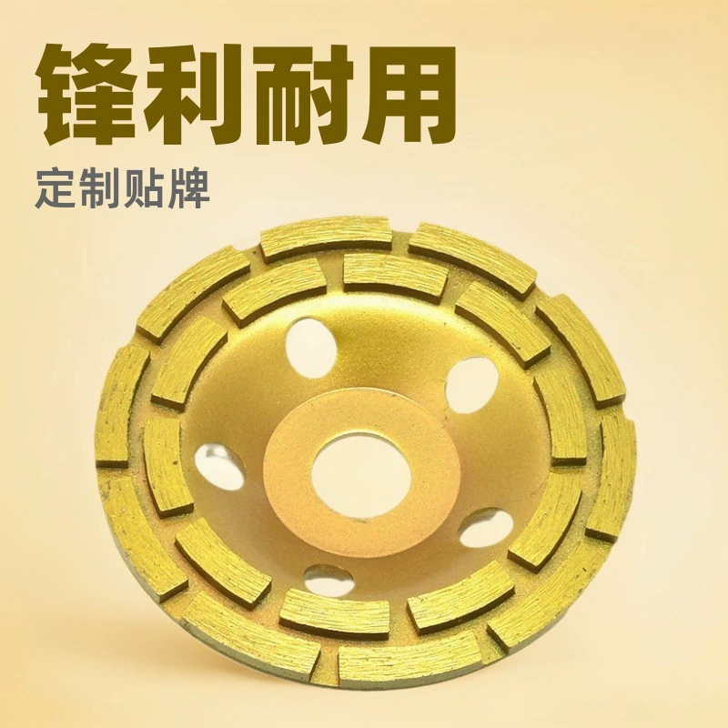115 двухрядный алмазный шлифовальный круг 125 камень Бетон шлифовальный диск 180 узловатая чаша шлифовальный 4,5-дюймовый Мраморный шлифовальный круг