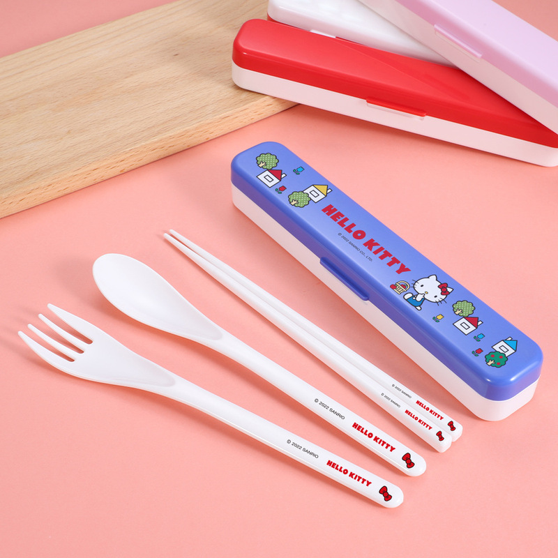 Boshun Food Grade Chopsticks Fork Spoon Portable Tableware Plastic Lightweight Environmentally Friendly Degradable UV Printed Cartoon Pattern Tableware Boshun Food Grade Chopsticks Fork Spoon Portable Tableware Plastic Lightweight Environmentally Friendly Degradable UV Printed Cartoon Pattern Tableware