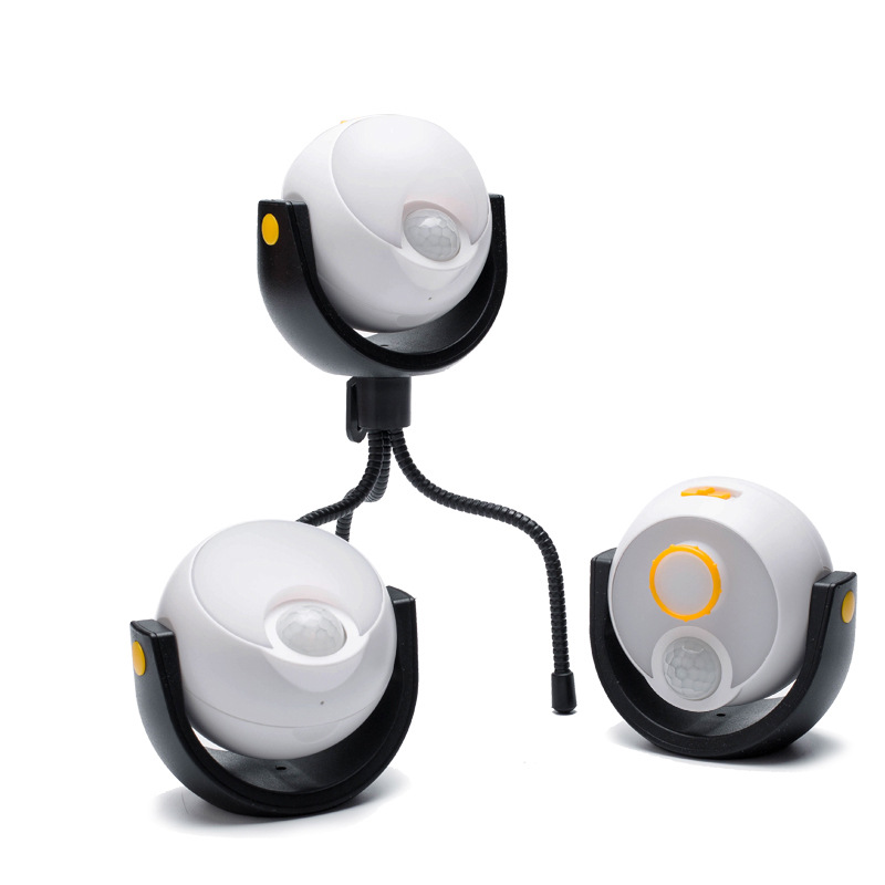 创意人体感应小夜灯 磁吸电池款感应灯 led卧室床头灯 橱柜衣柜灯