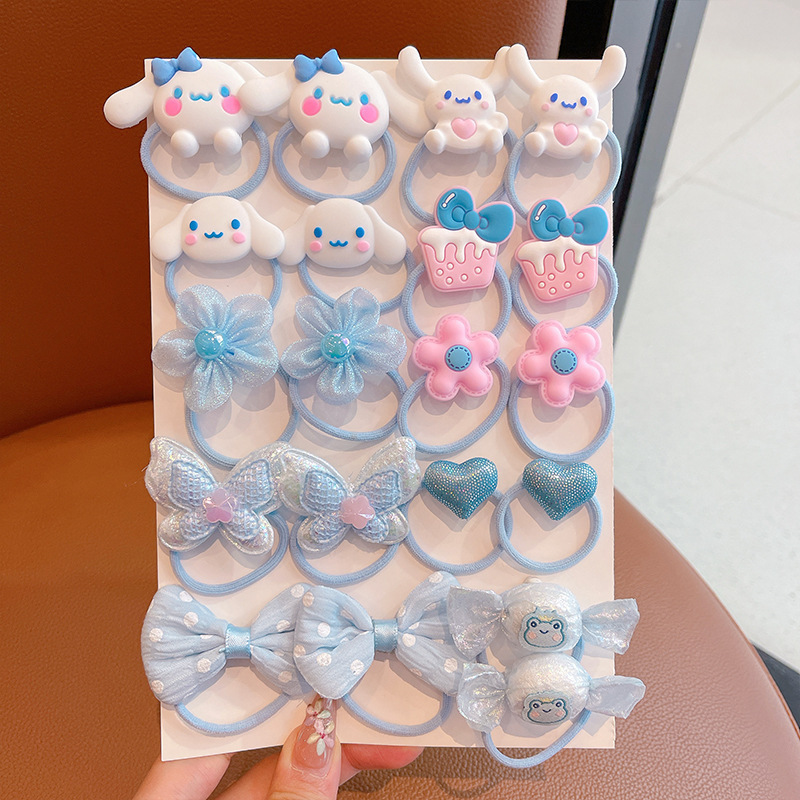 11# blue hair rope 20-piece set (Opp bag)