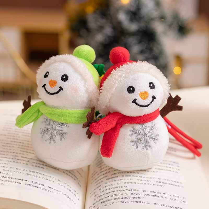 Muñecas de nieve de Navidad de dibujos animados transfronterizos juguetes de peluche lindo muñeca de invierno Jewel acompañar regalos de Navidad