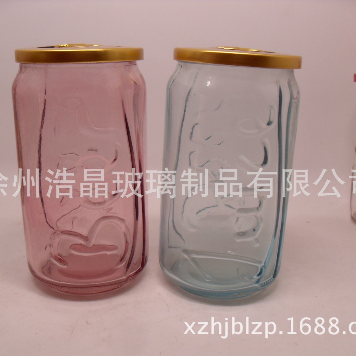 拉环盖玻璃杯 易拉玻璃罐子 杨梅酒罐 饮料玻璃罐 玻璃瓶