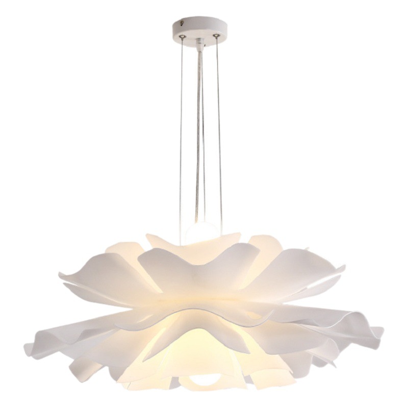Lámpara de flores nórdicas, lámpara de comedor creativa, tienda de ropa moderna y minimalista, iluminación de personalidad en línea, lámpara de dormitorio