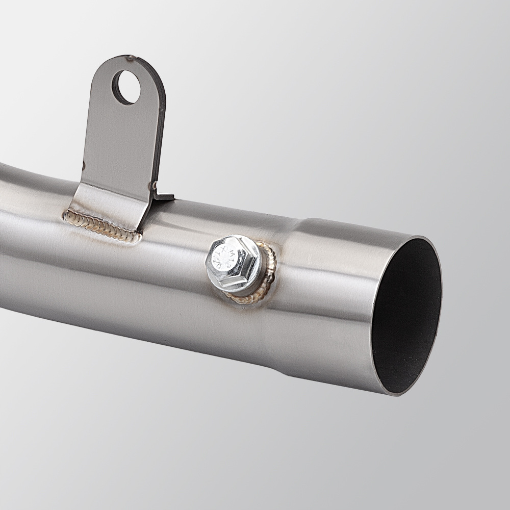 Suitable for Motorcycle Zx6R Stainless Steel Front and Middle Exhaust Pipe Modified Middle Section to Connect to the Original Exhaust