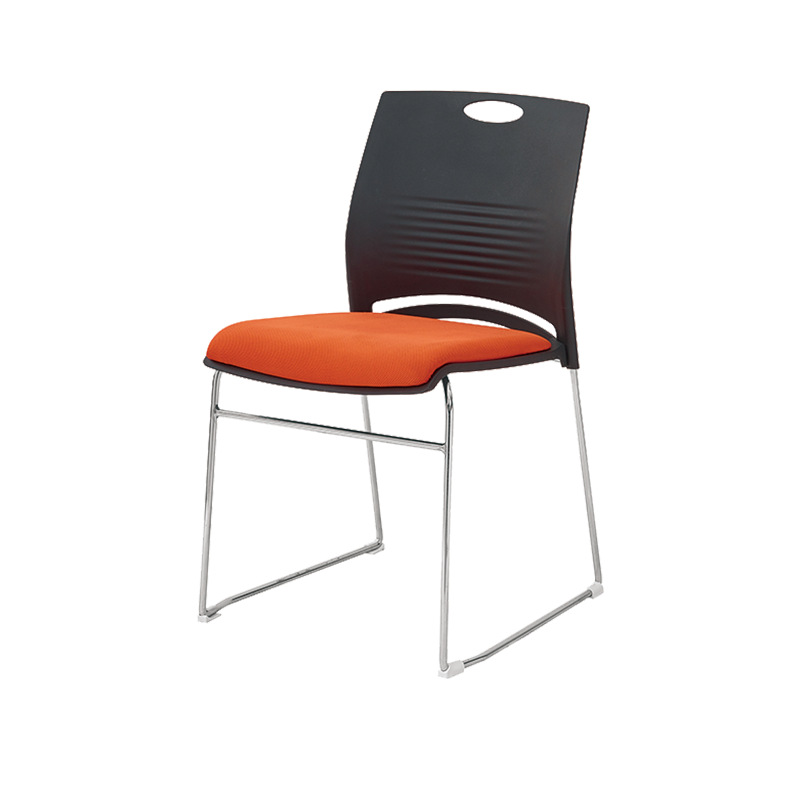 Fábrica simple silla de plástico de acero sólido personal de oficina reunión silla entrenamiento galvanoplastia computadora simple Silla de noticias image 12