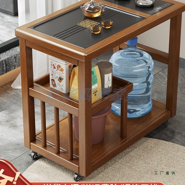 移动茶台小茶桌阳台茶桌椅组合茶水柜小户型家用功夫小茶几客厅茶