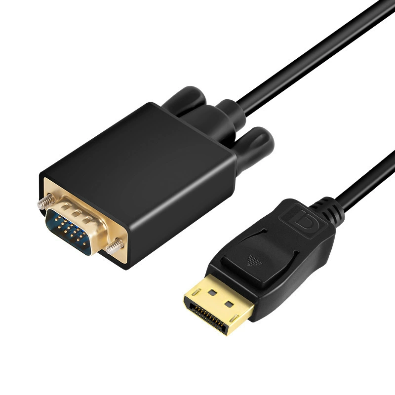 Кабель DP к VGA длиной 1,8 м, соединение DisplayPort к VGA для компьютера, дисплей 1080p HD, проводка ротора