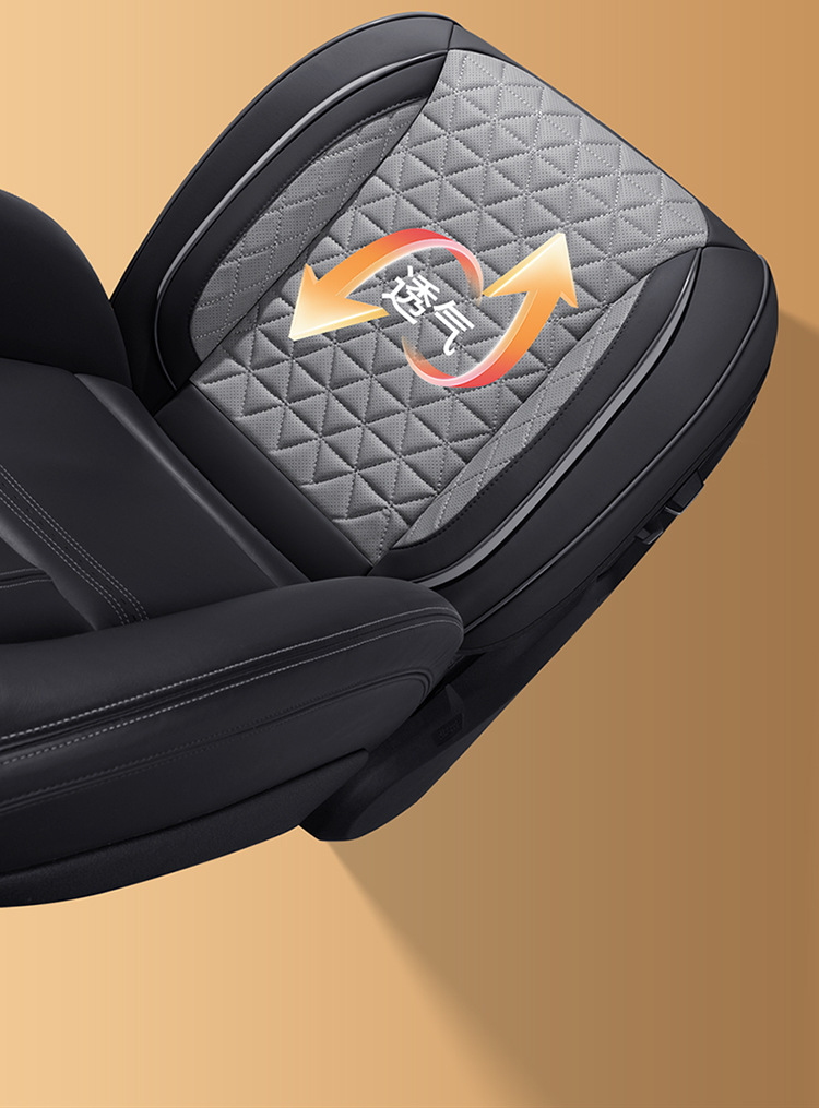 Cross-border generation wholesale perforated leather car seat cushion all-inclusive four-season universal 3D breathable non-slip seat cover