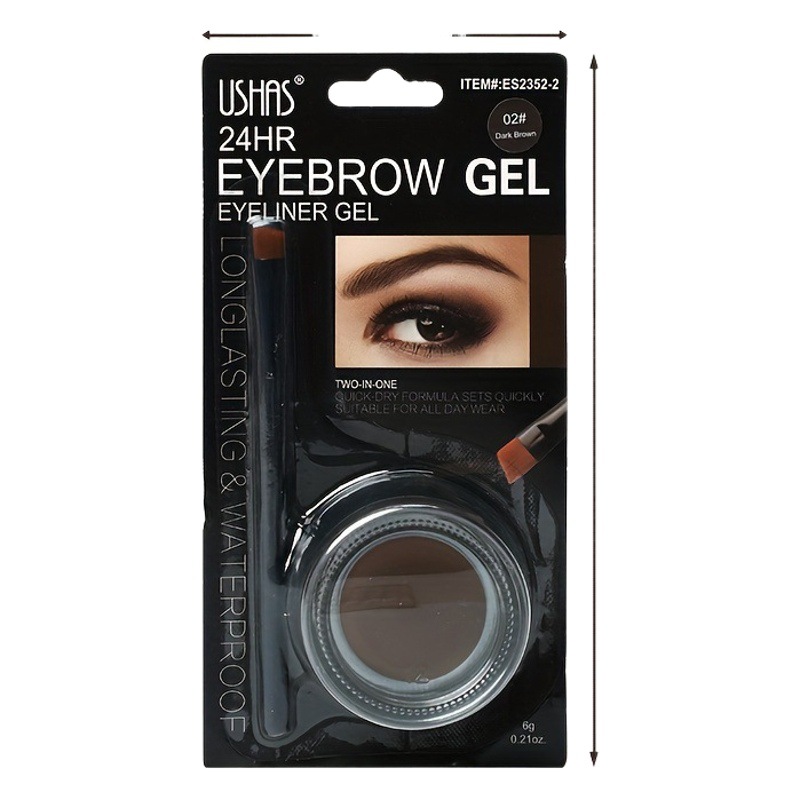 Sombra de ojos transfronteriza USHAS, maquillaje de ojos perezoso, impermeable y resistente al sudor, no es fácil de manchar, belleza cosmética