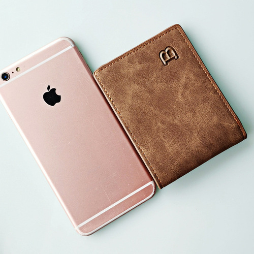 Cross-border foreign trade new fashion short US dollar coin wallet retro frosted multi-functional wallet casual multiple card slots