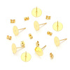 200 pieces/package DIY jewelry material earrings earrings, earrings, earrings, large head t -needle flat ear needle earrings